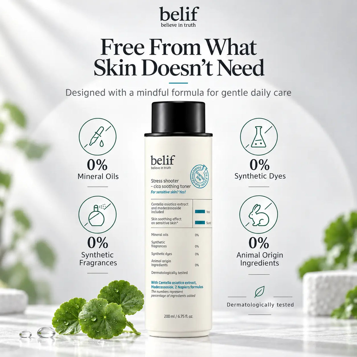 belif Stress Shooter Cica Soothing Toner 200ml