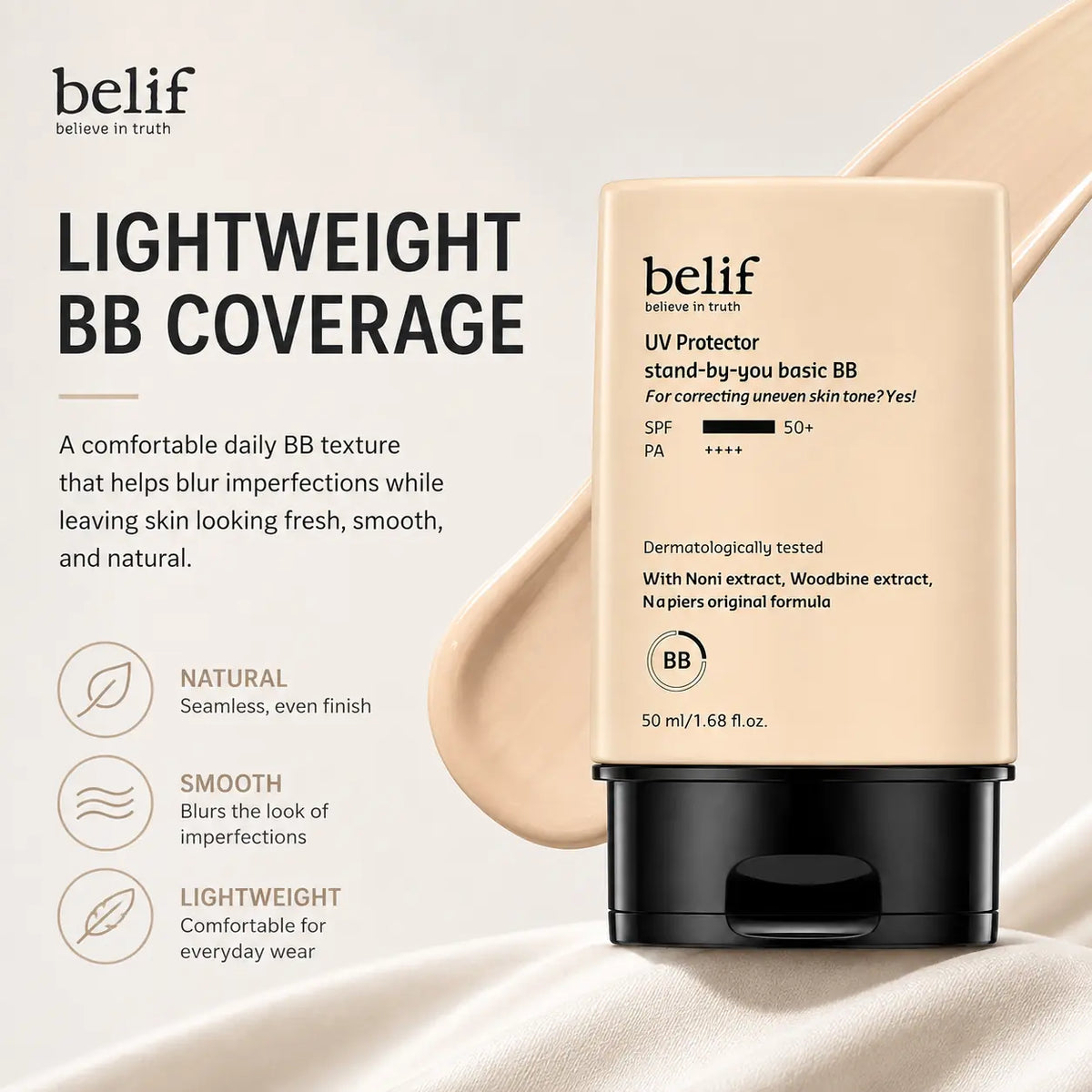 belif UV Protector Stand by You Basic BB 50ml