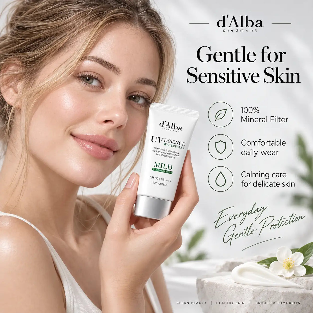 d'Alba Waterfull Mild Sun Cream SPF50+, PA++++ 50ml