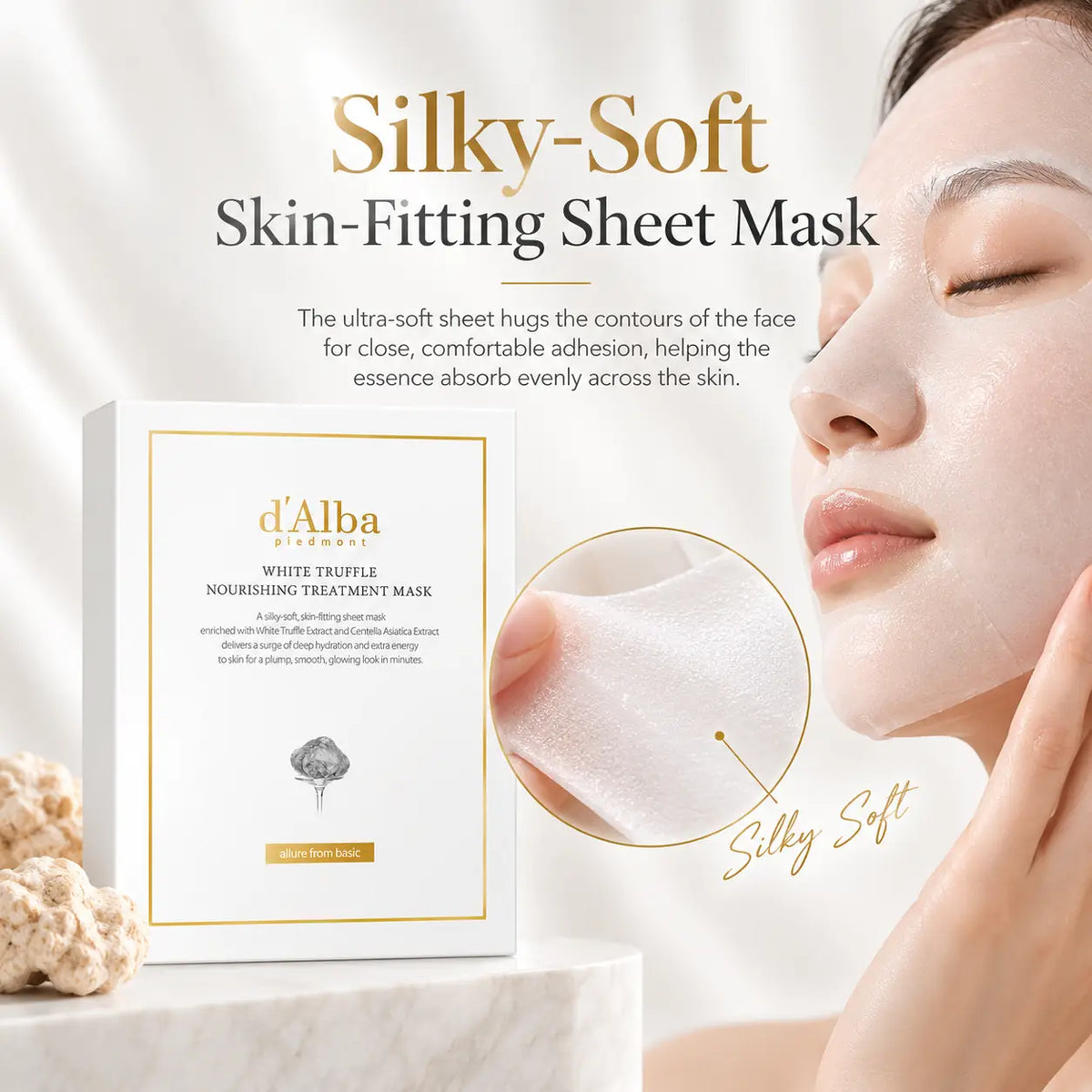 d'Alba White Truffle Nourishing care Mask x 5pcs 25ml X 5ea 25ml 5ea 5pcs