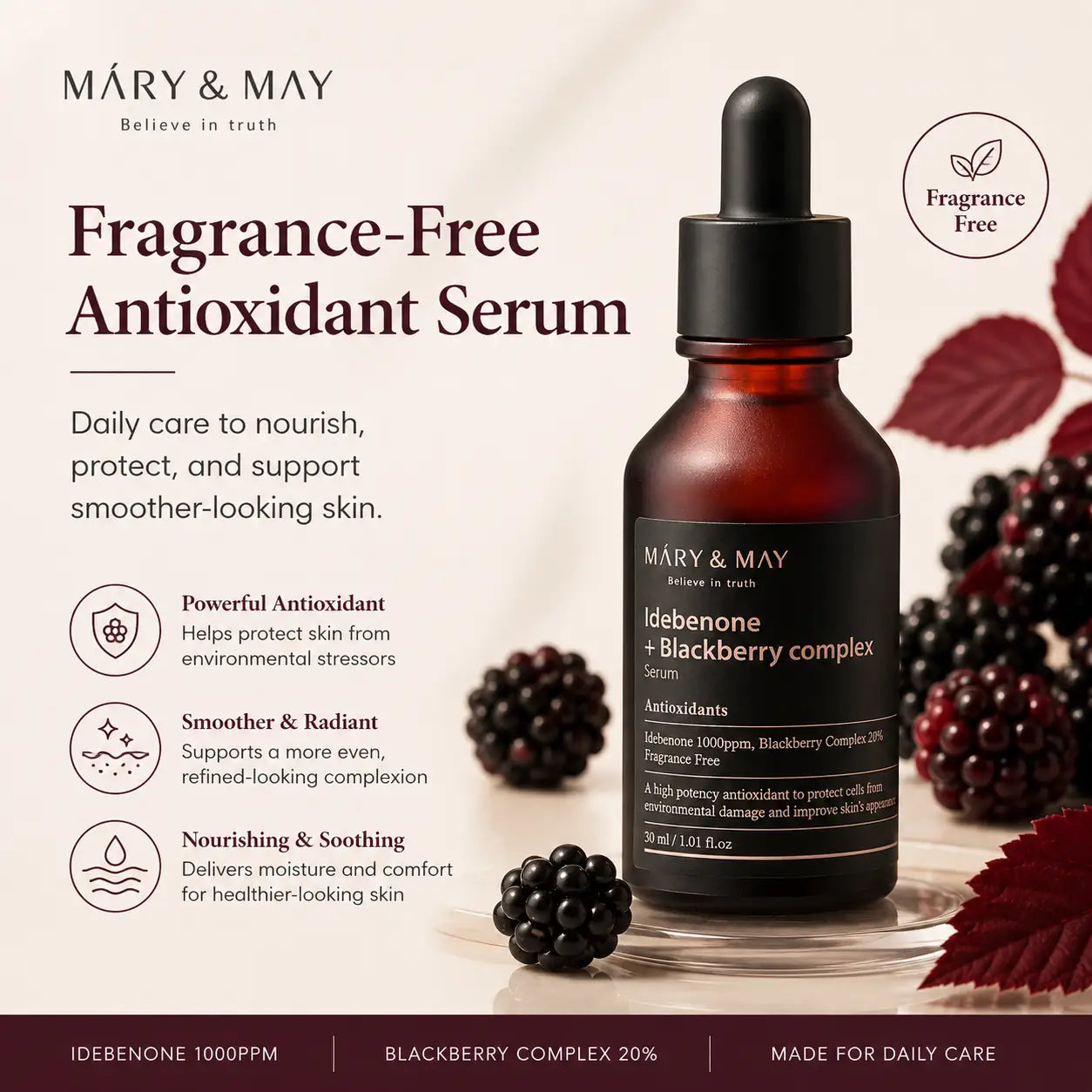 Mary&May Idebenone + Blackberry Complex Serum 30ml