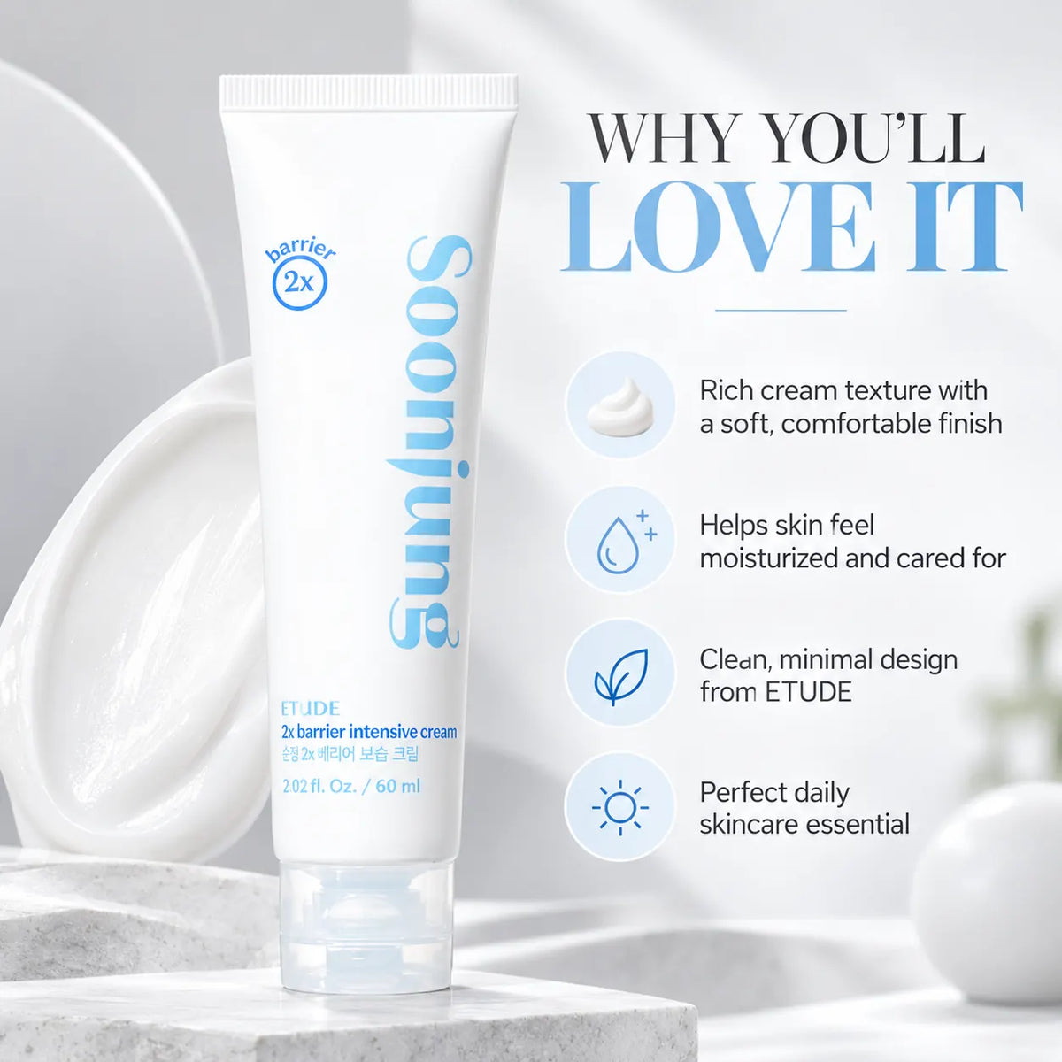 ETUDE Soonjung 2X Barrier Intensive Cream 60ml