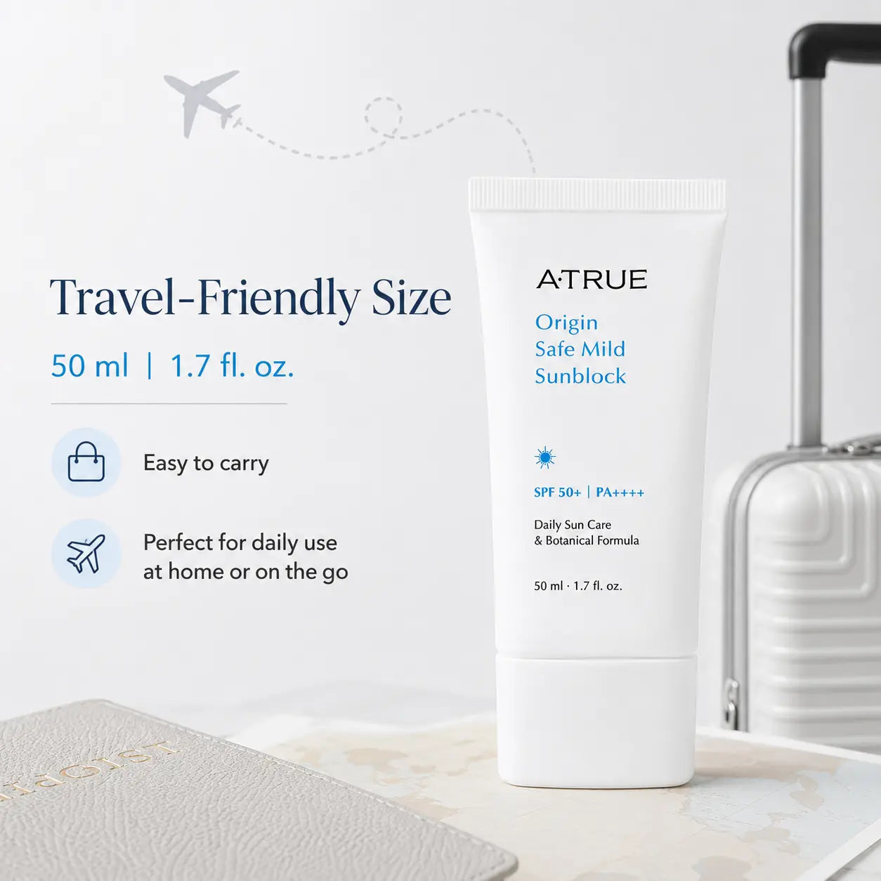 Atrue Origin Safe Mild Sunblock SPF50+ PA++++ 50g