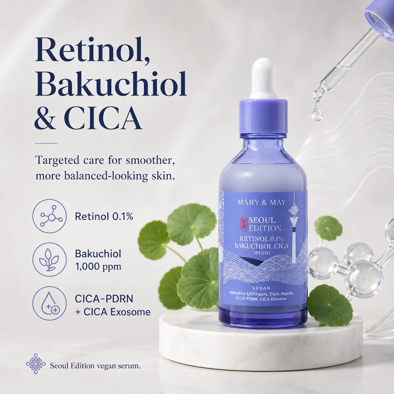 Mary&May Retinol 0.1% Bakuchiol CICA Serum 80ml