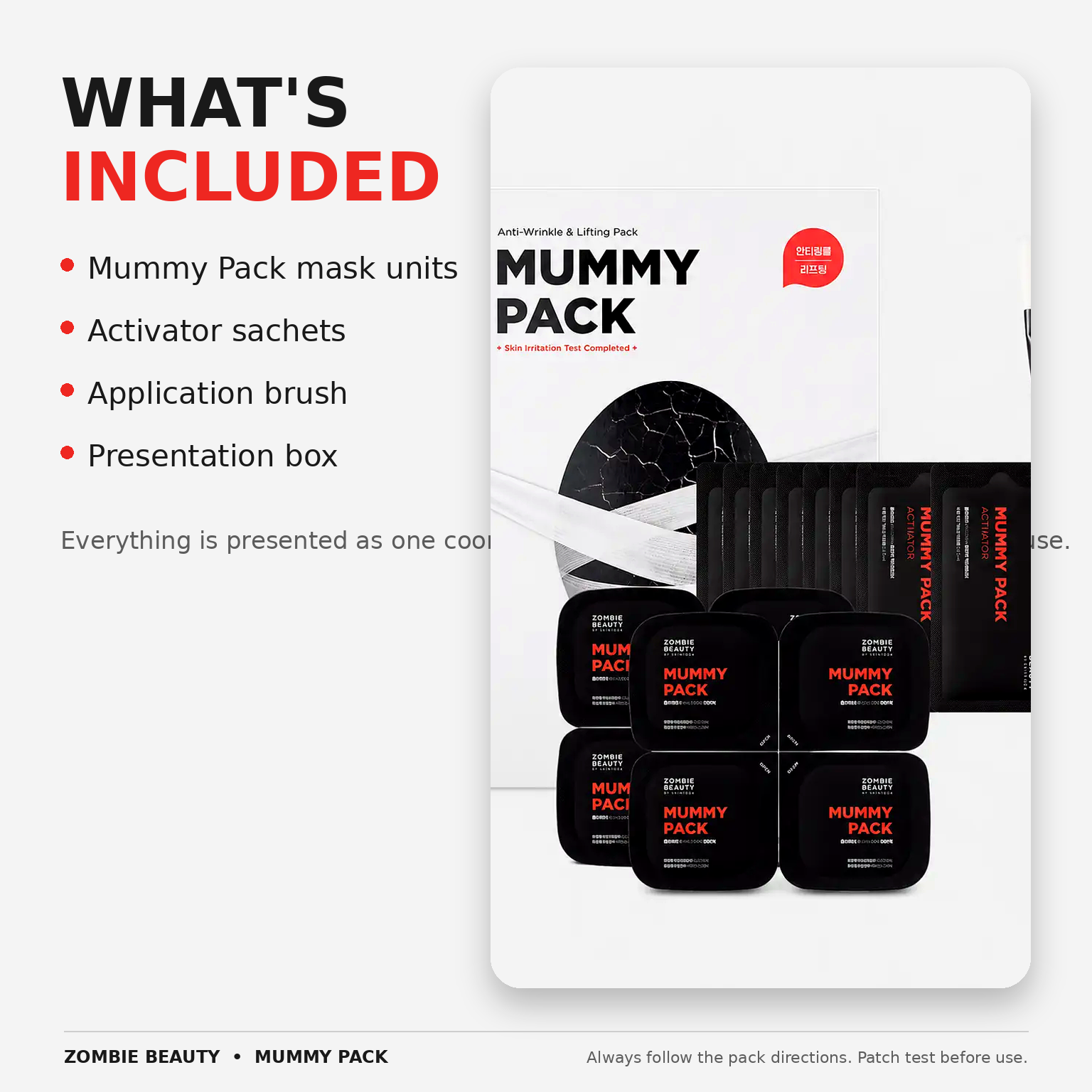 SKIN1004 Zombie Beauty Mummy Pack & Activator Kit 8EA