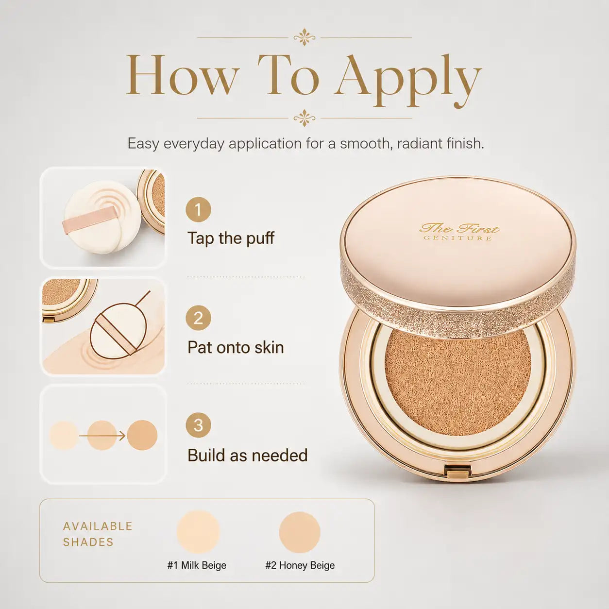 OHUI The First Geniture Ampoule Cover Cushion 15g
