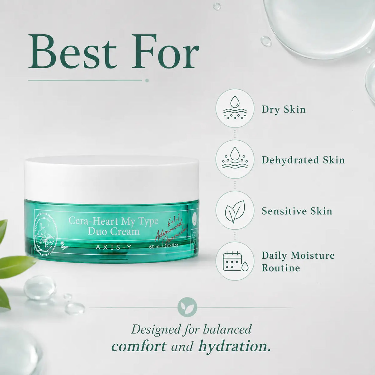 AXIS-Y Cera Heart My Type Duo Cream 60ml