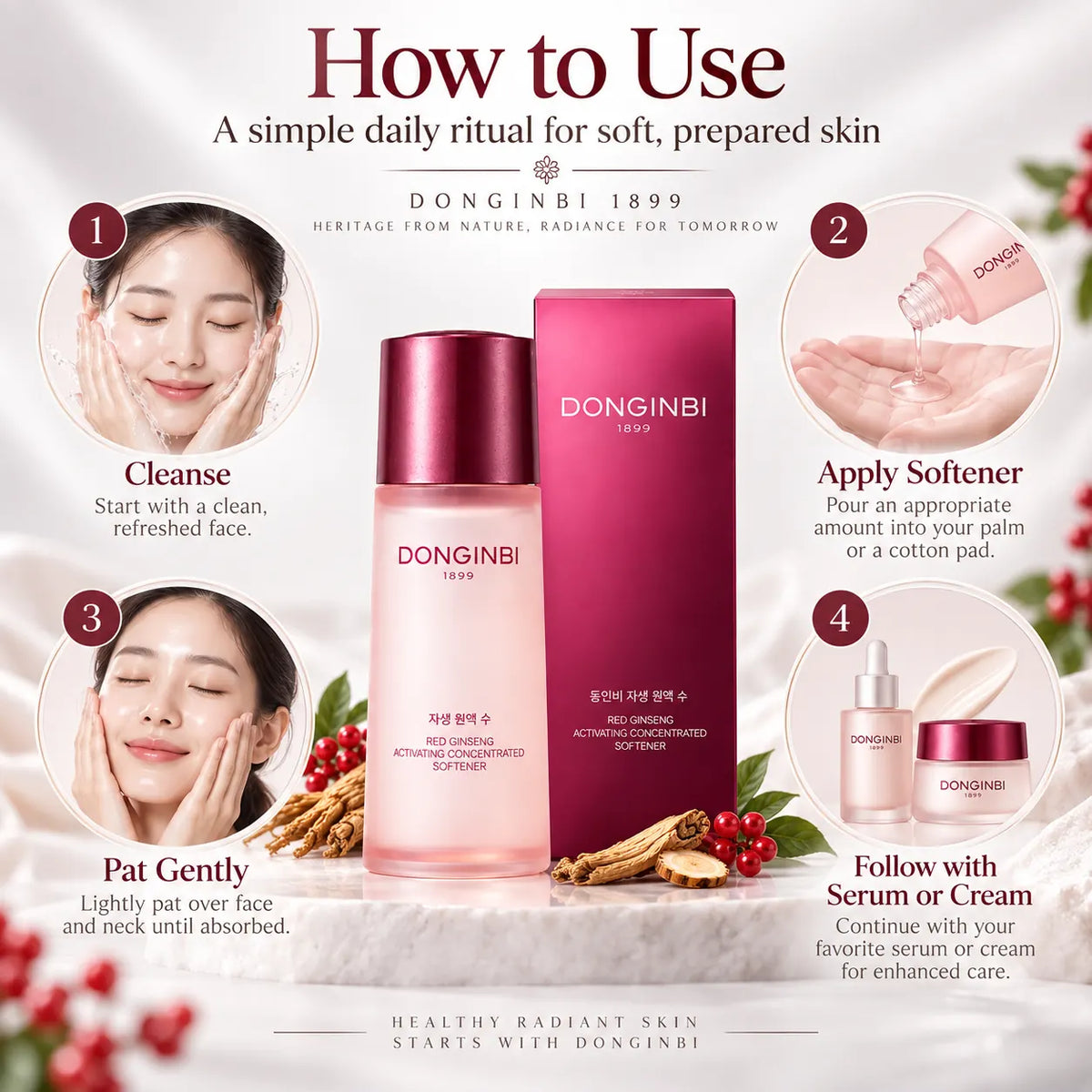 Donginbi Red Ginseng Activating Concentrated Softener 70ml