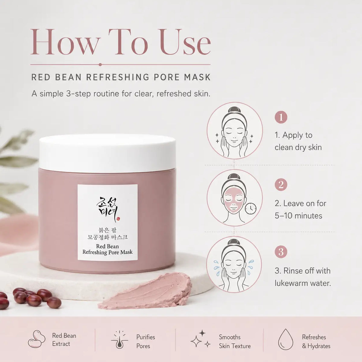 Beauty of Joseon Red Bean Refreshing Pore Mask 140ml