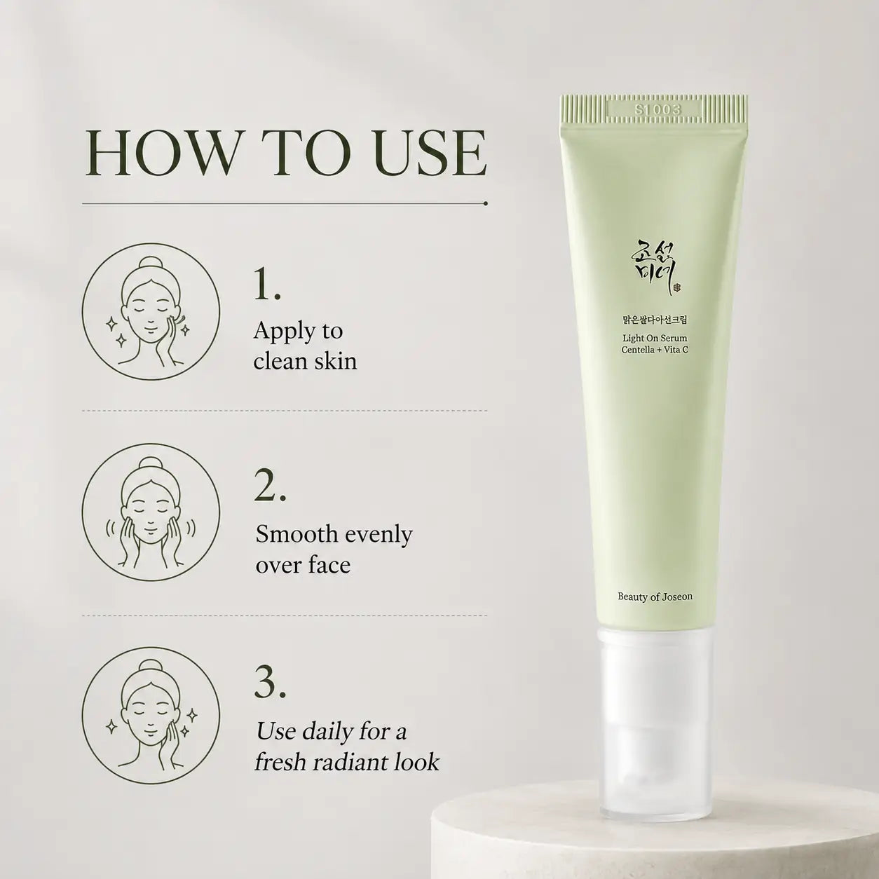 Beauty of Joseon Light on Serum: Centella + Vita C 30ml