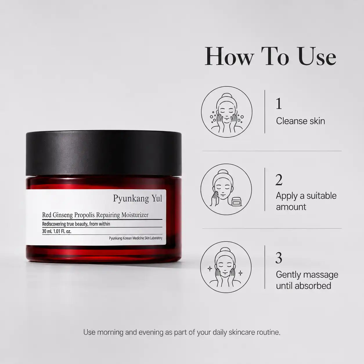 Pyunkang Yul Red Ginseng Propolis Repairing Moisturizer 30ml