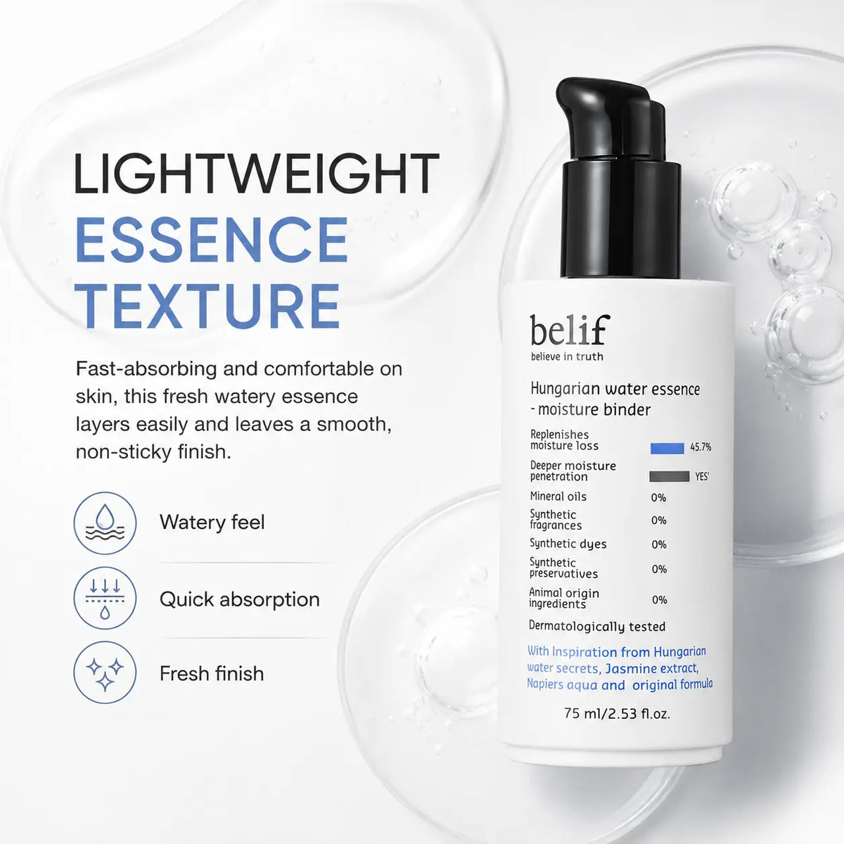belif Hungarian Water Essence Moisture Binder 75ml