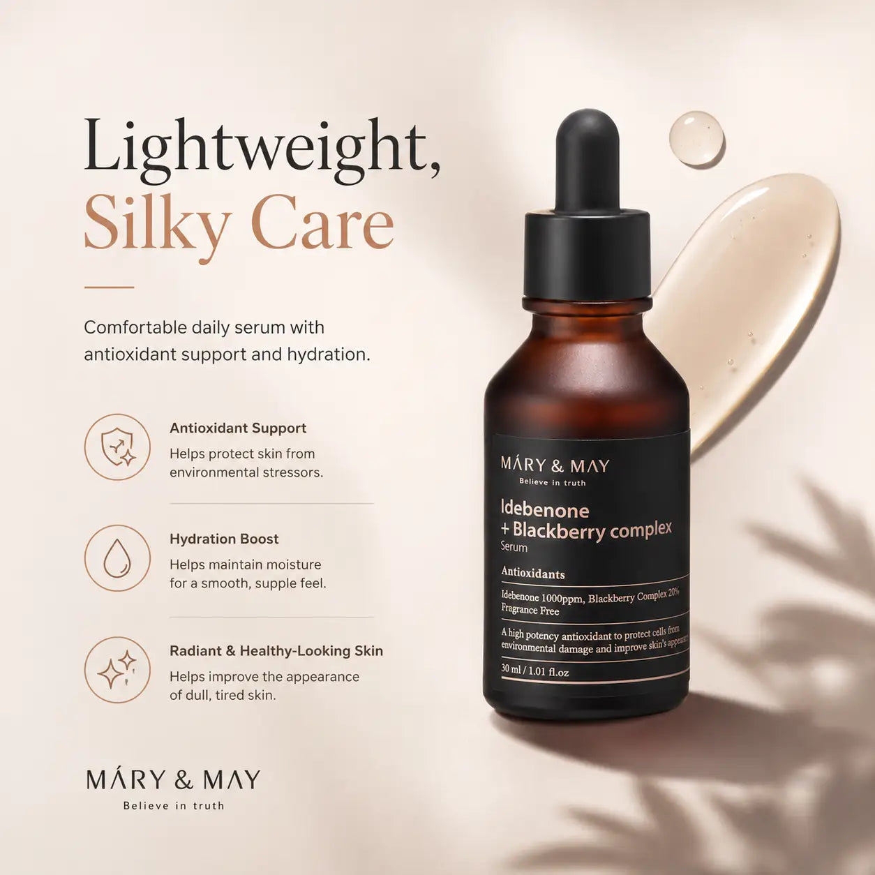 Mary&May Idebenone + Blackberry Complex Serum 30ml