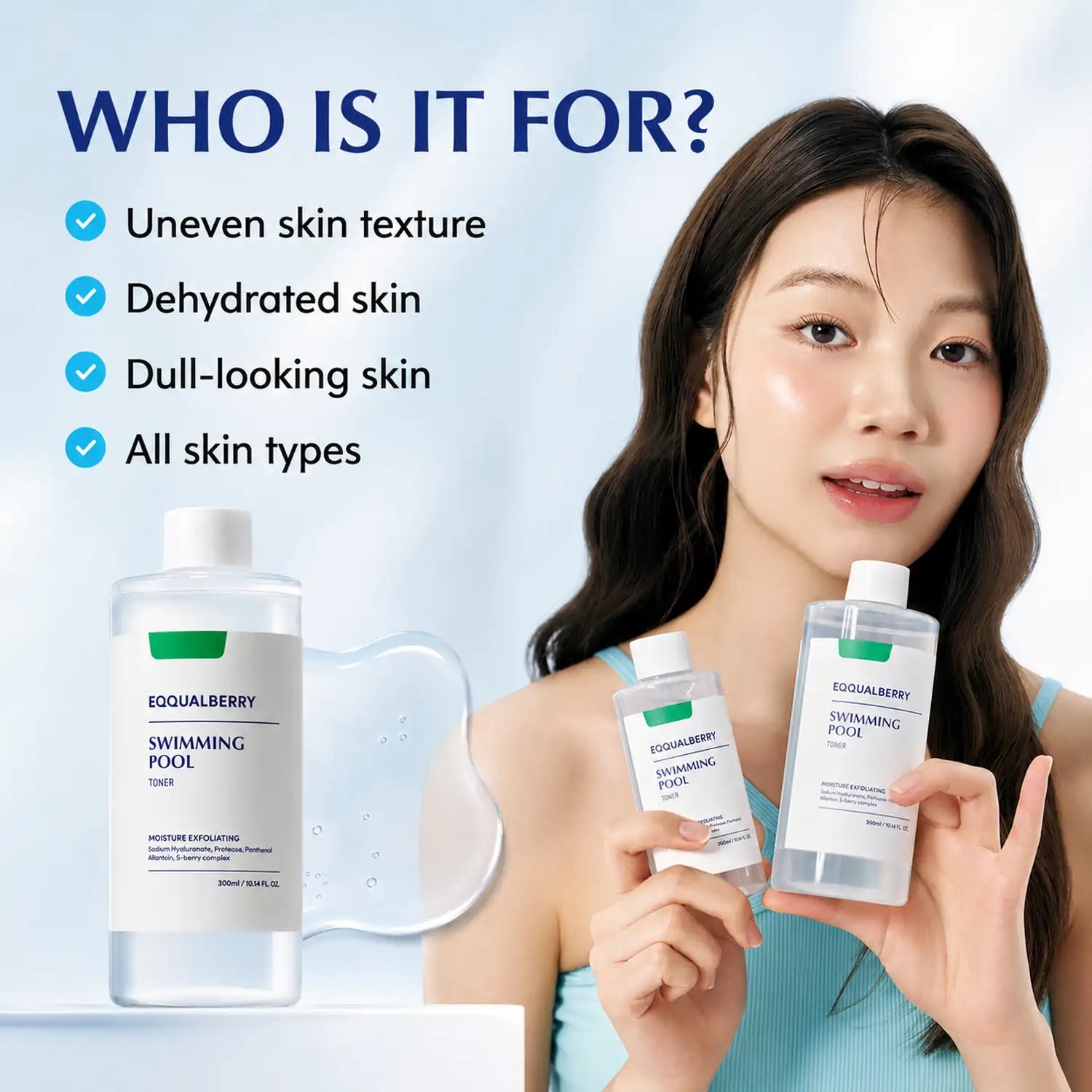 EQQUALBERRY Swimming Pool Toner 300ml