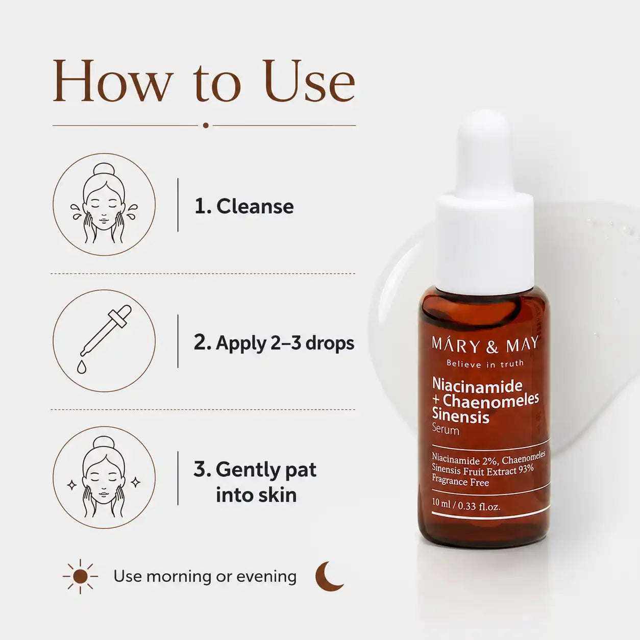 Mary&May Niacinamide+Chaenomeles Sinensis Serum Miniature 10ml