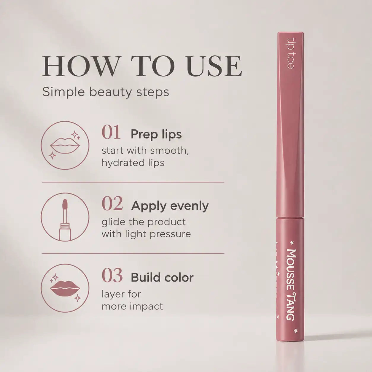 Tiptoe Mousse Tang Lip Matter 004 Priscilla Lip Tint