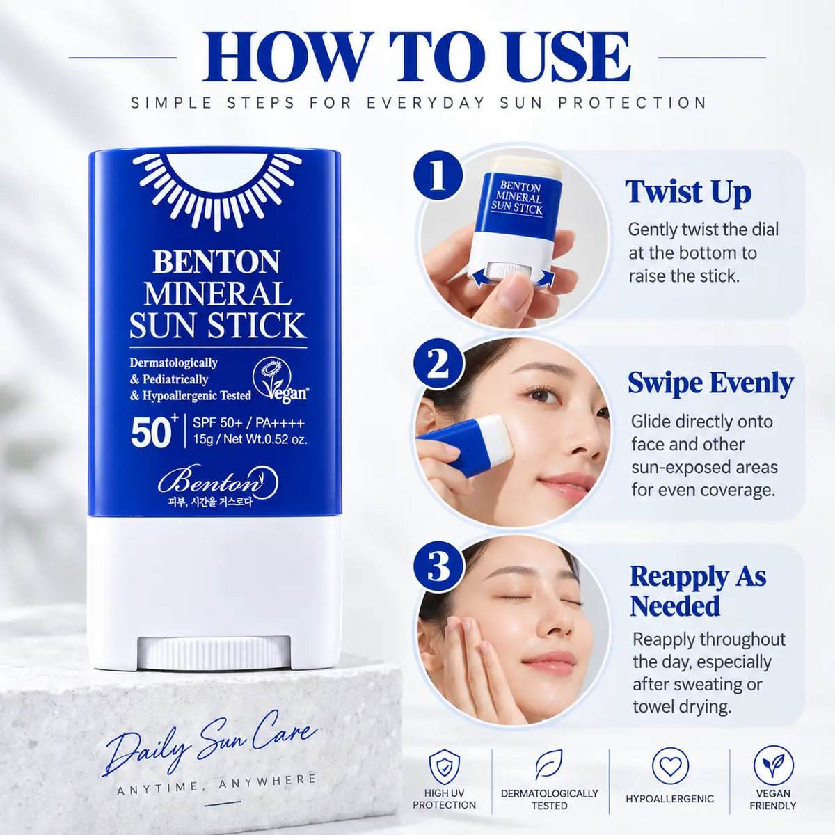 Benton Mineral Sun Stick SPF50+ PA++++ 15g