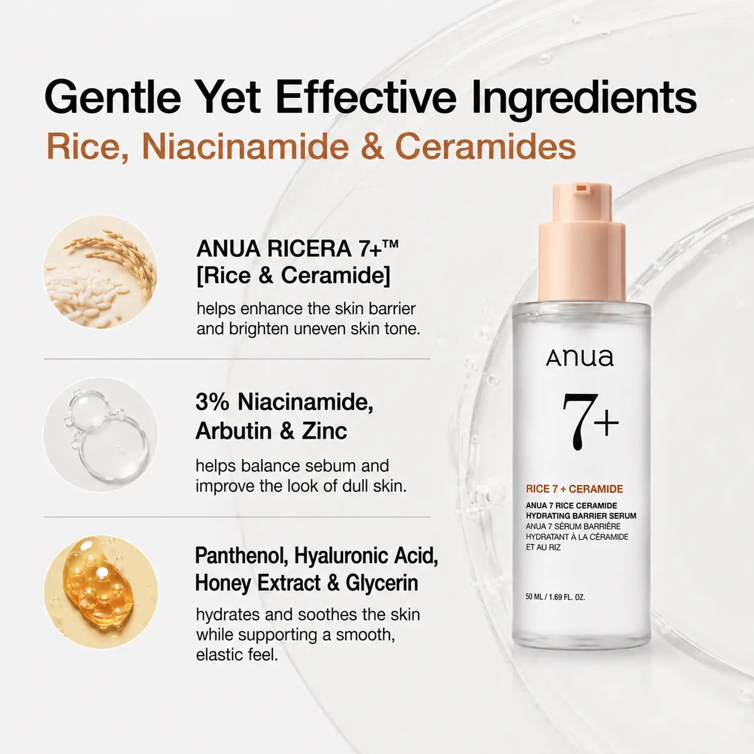 ANUA 7 Rice Ceramide Hydrating Barrier Serum 50ml