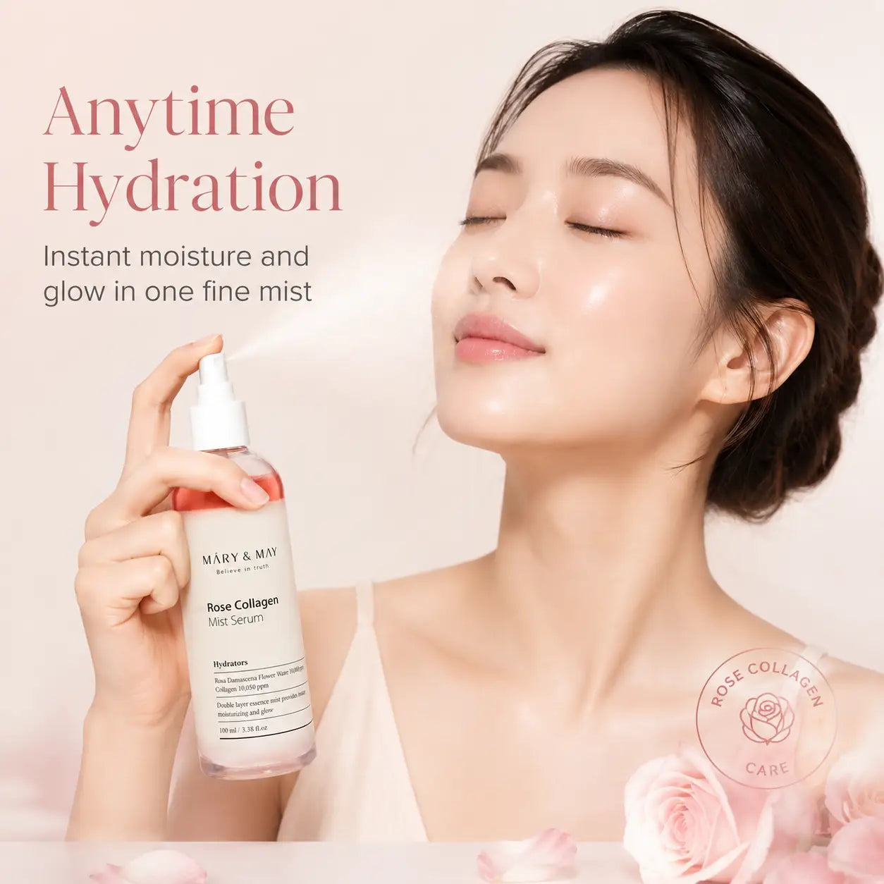 Mary&May Rose Collagen Mist Serum 100ml