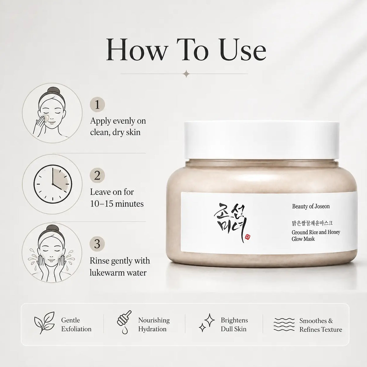 Beauty of Joseon Ground Rice and Honey Glow Mask 150ml