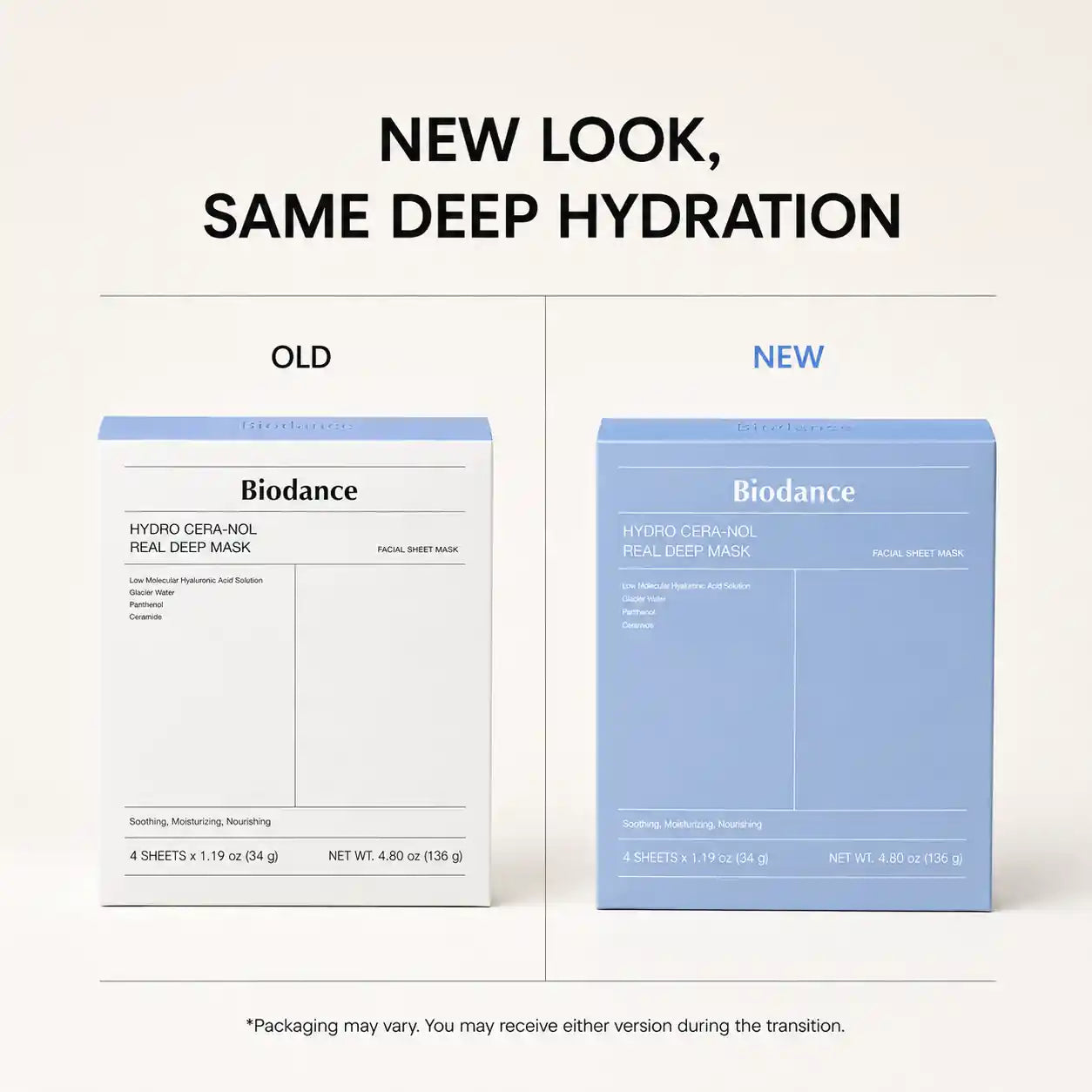 BIODANCE Hydro Cera Nol Real Deep Mask 4ea