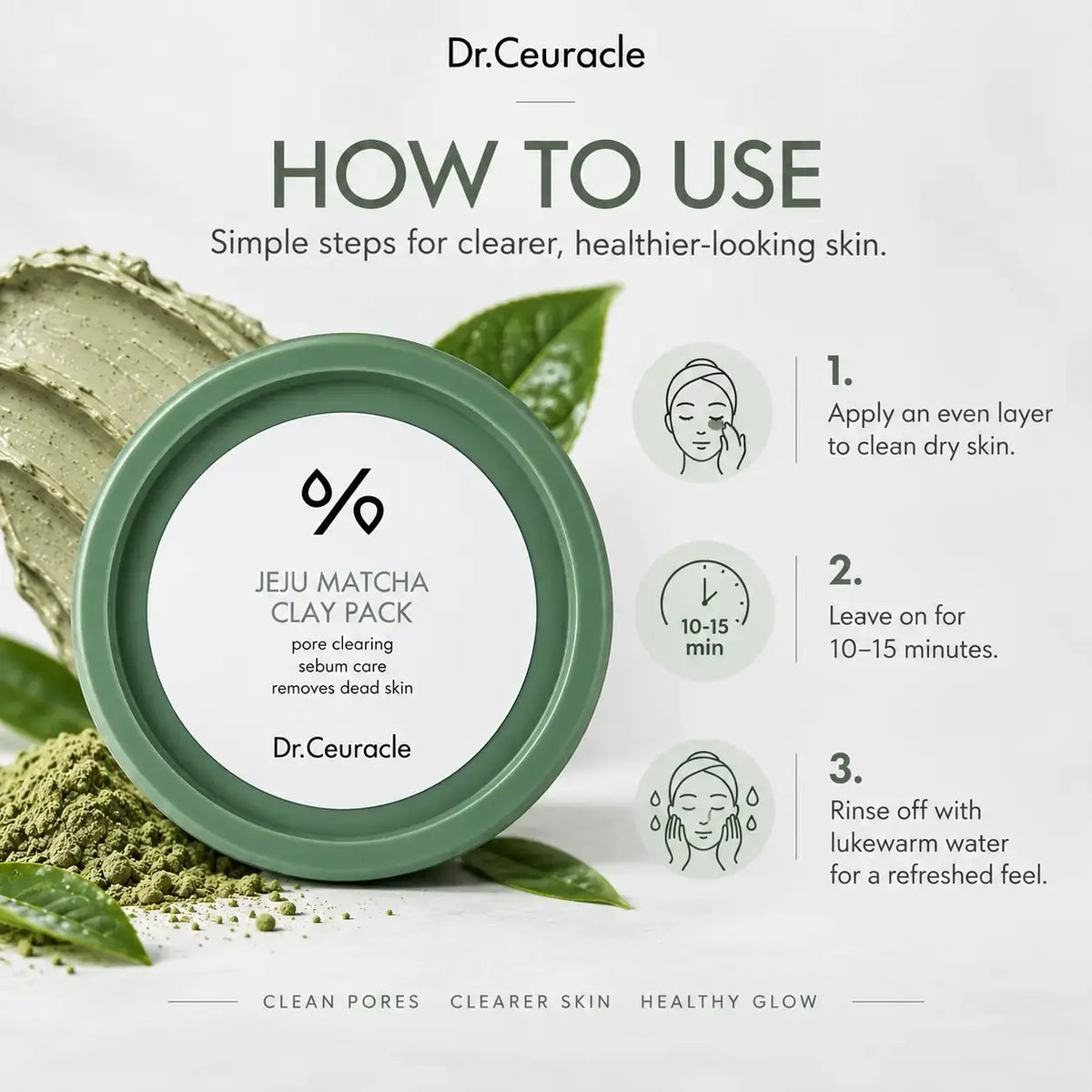 Dr. Ceuracle Jeju Matcha Clay Pack 115g