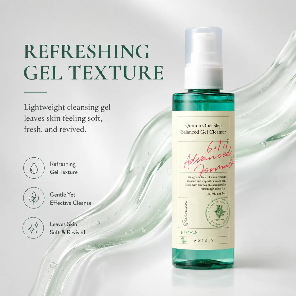 AXIS-Y Quinoa One Step Balanced Gel Cleanser 180ml
