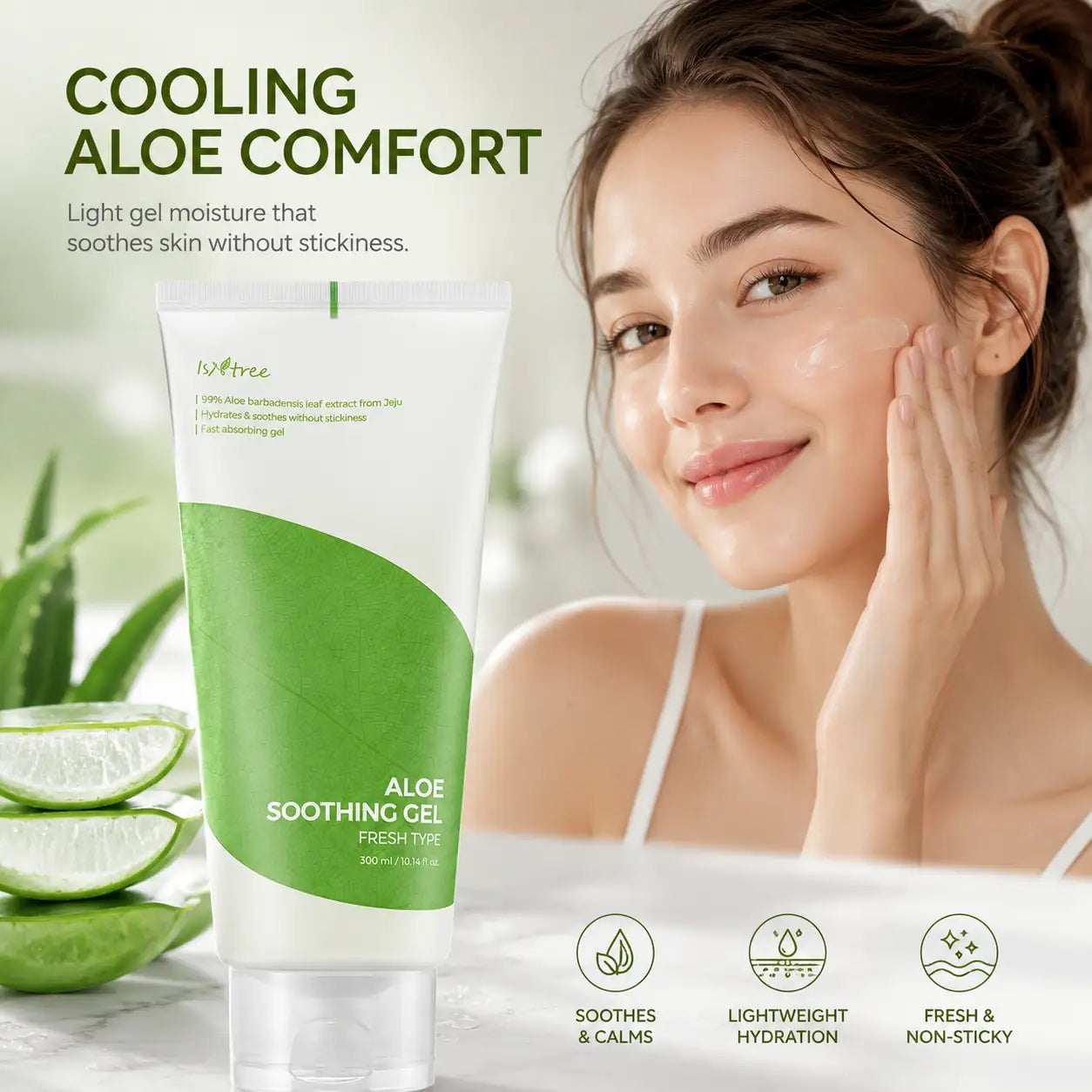 Isntree Aloe Soothing Gel Fresh Type Moisturiser 300ml