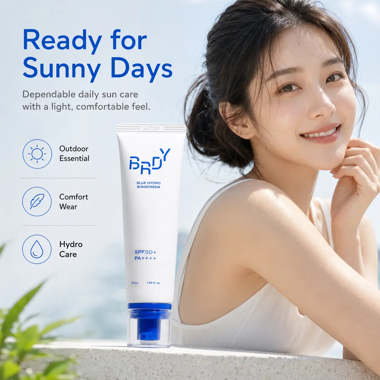B.READY Blue Hydro Sunscreen 50ml