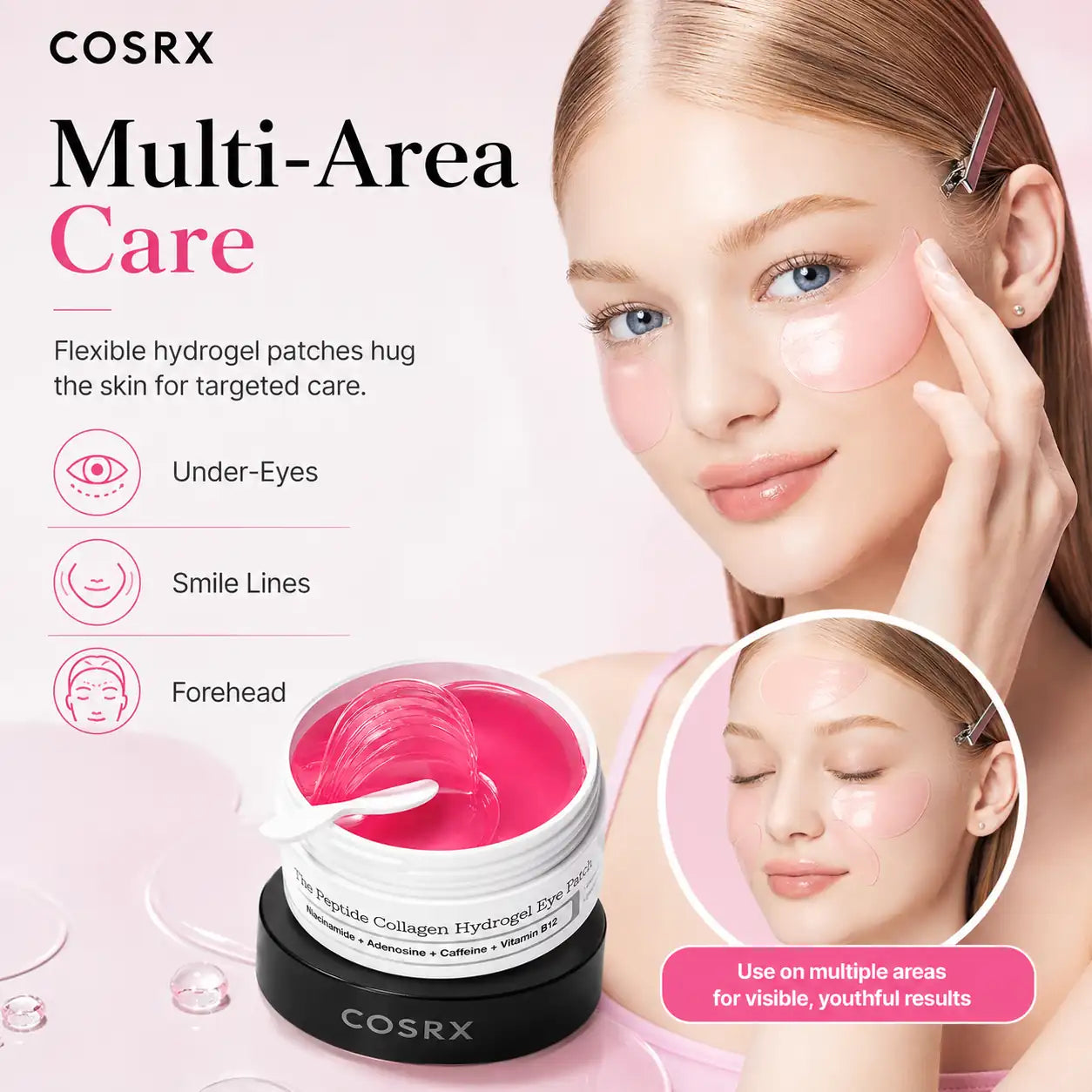 COSRX The Peptide Collagen Hydrogel Eye Patch 60 Patches