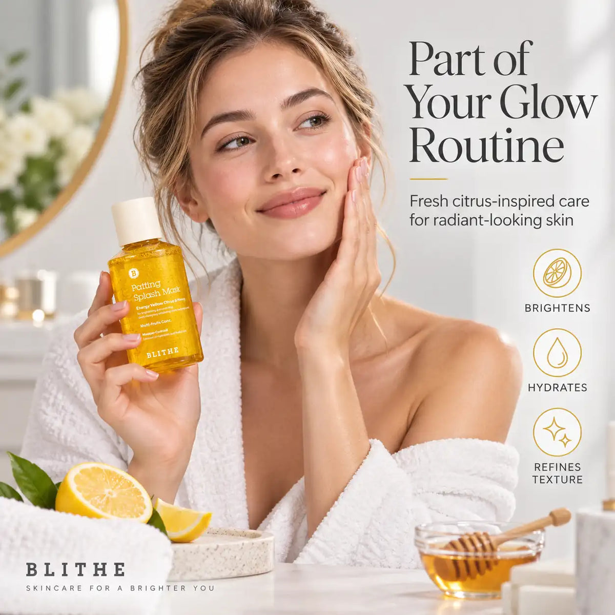 BLITHE Patting Splash Mask Energy Yellow Citrus & Honey 150ml