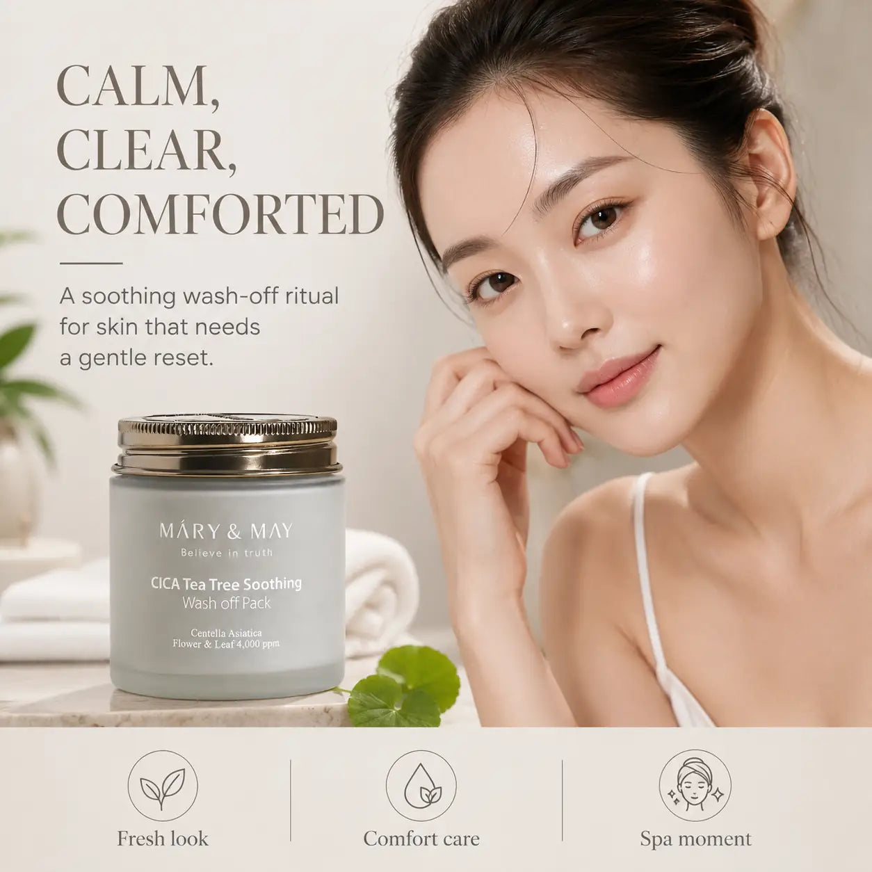 Mary&May CICA TeaTree Soothing Wash Off Pack 125g