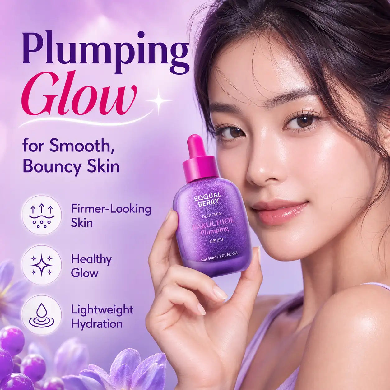 EQQUALBERRY Bakuchiol Plumping Serum 30ml