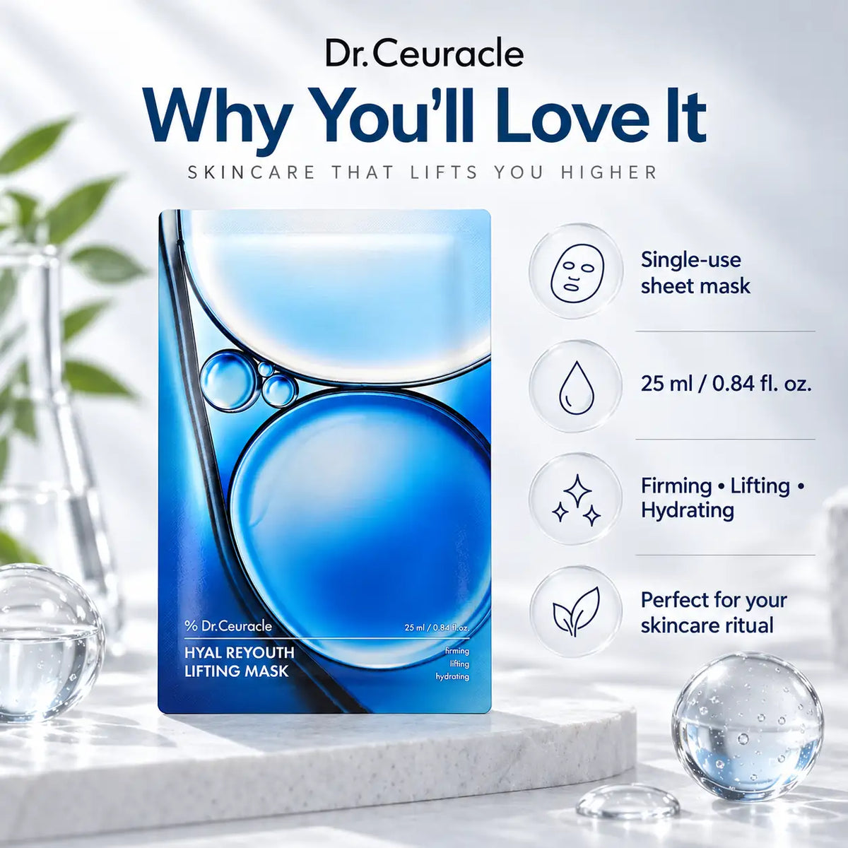 Dr. Ceuracle Hyal Reyouth Lifting Mask 25ml X 10pcs 25ml 10pcs