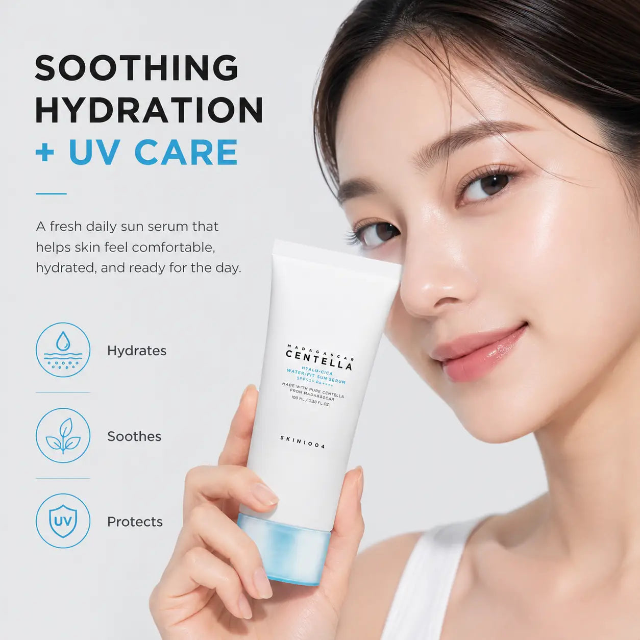 SKIN1004 Madagascar Centella Hyalu-Cica Water-Fit Sun Serum 100ml