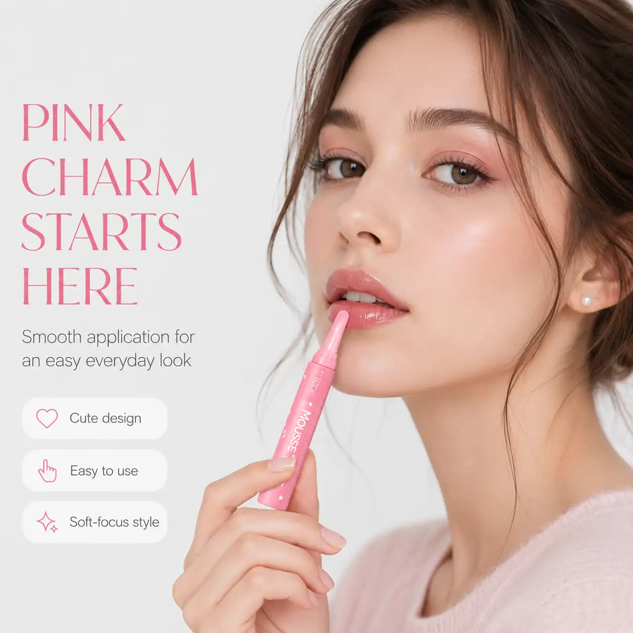 Tiptoe Mousse Tang Lip Matter 001 Amelie Lip Tint