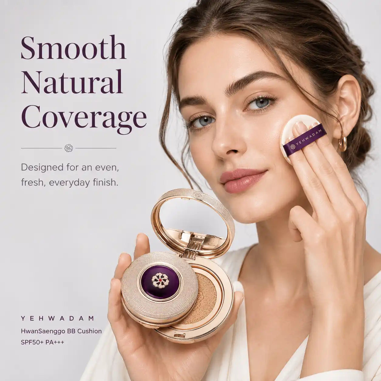 cushion puff applicator close-up