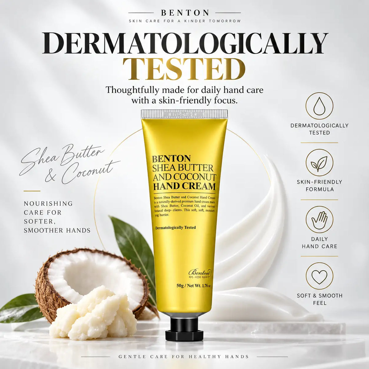 Benton Shea Butter and Coconut Hand Cream 50g
