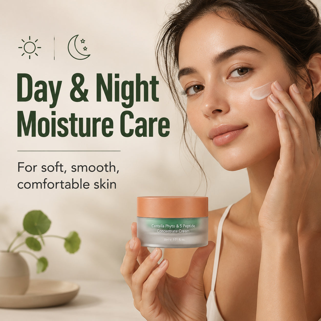 Haruharu Wonder Centella Phyto and 5 Peptide Concentrate Cream 30ml