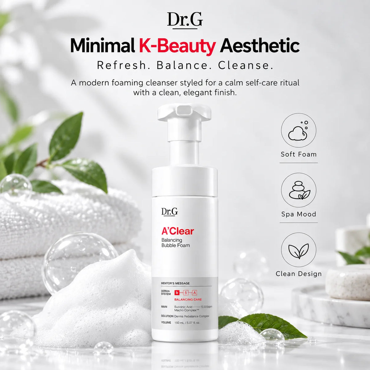 Dr.G A' Clear Bubble Foam 150ml