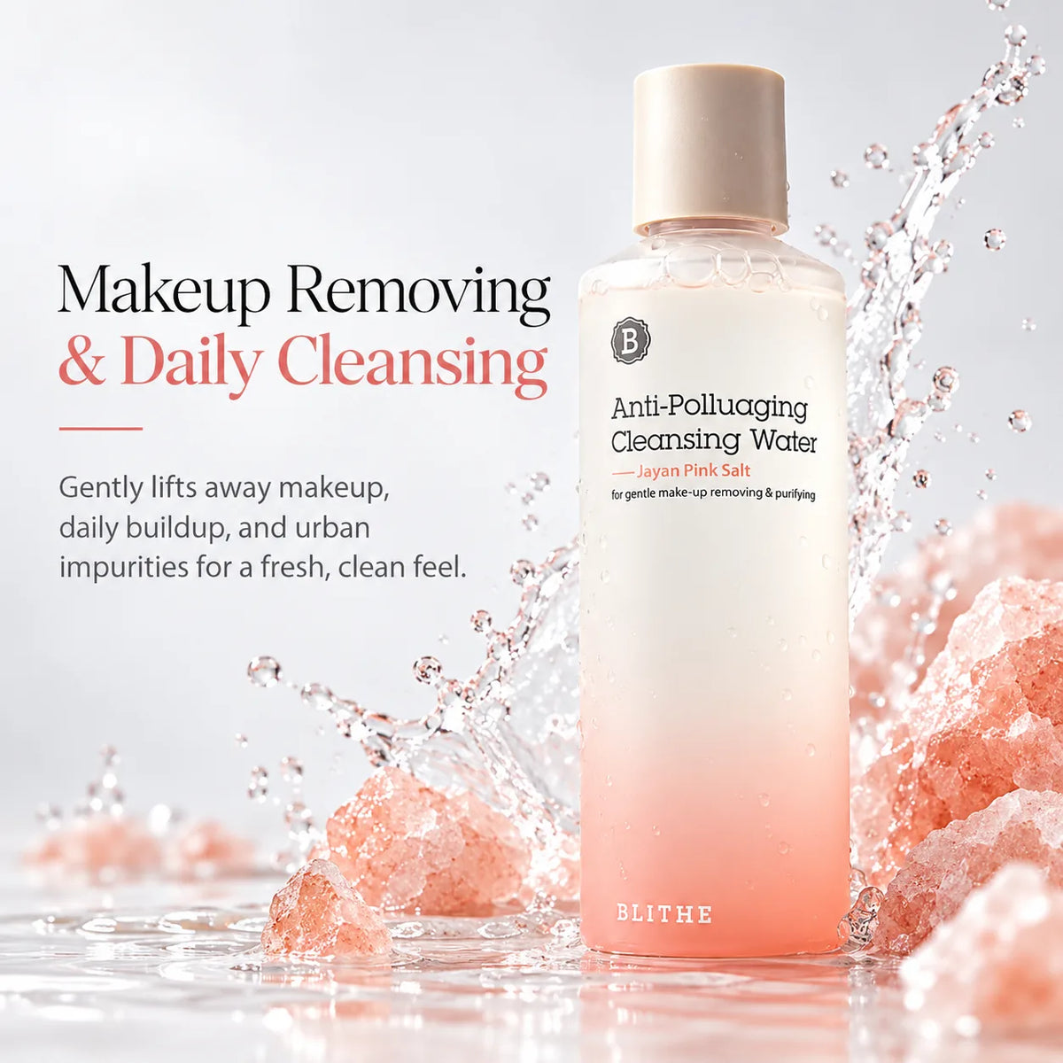 BLITHE Anti Polluaging Cleansing Water Himalayan Pink Salt 250ml