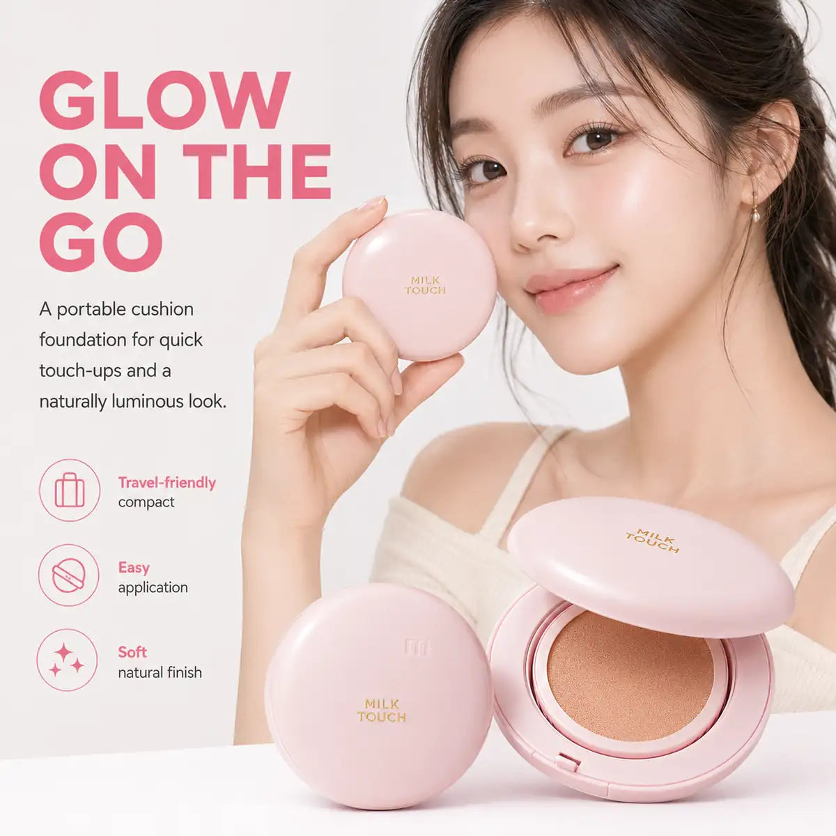 Milk Touch Milky Glow Cushion texture swatch (view 10)