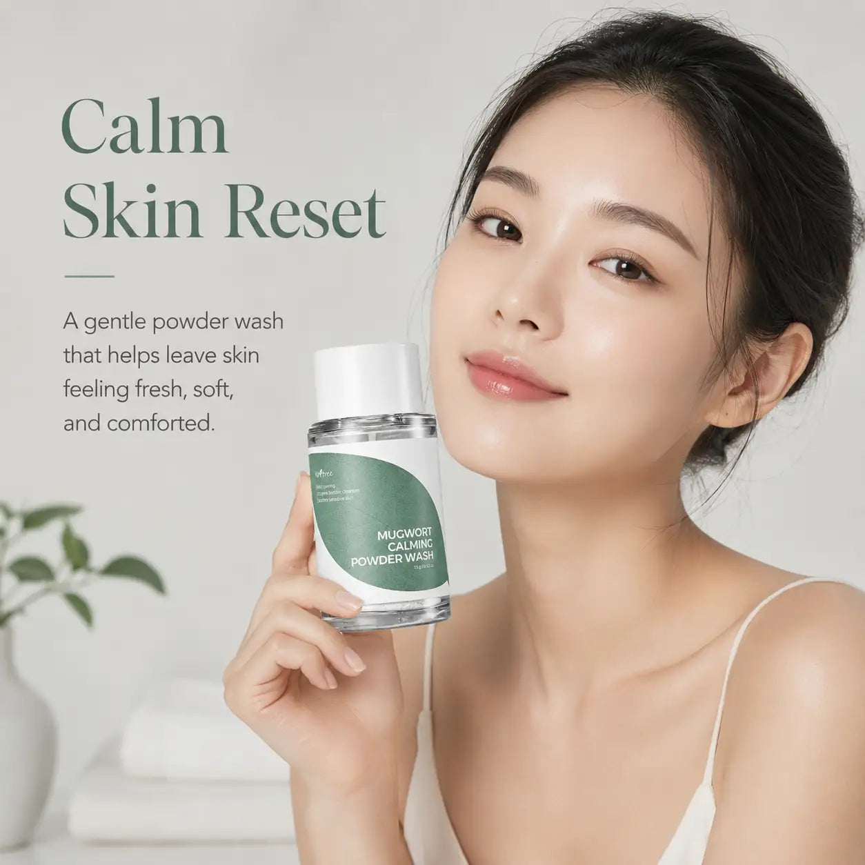 Isntree Mugwort Calming Powder Wash 15g