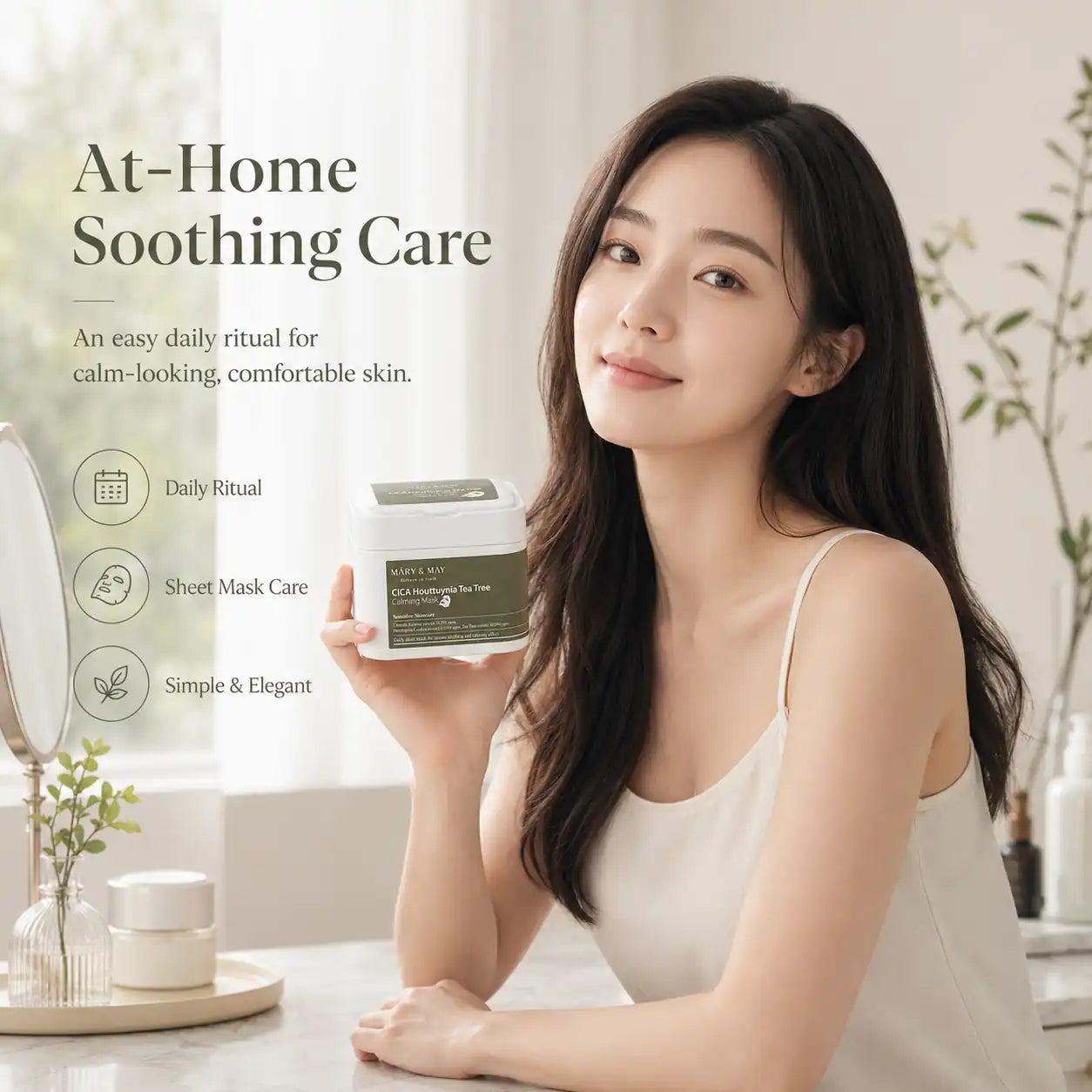 Mary&May CICA Houttuynia Cordata Tea Tree Calming Mask Pack 30 Sheets