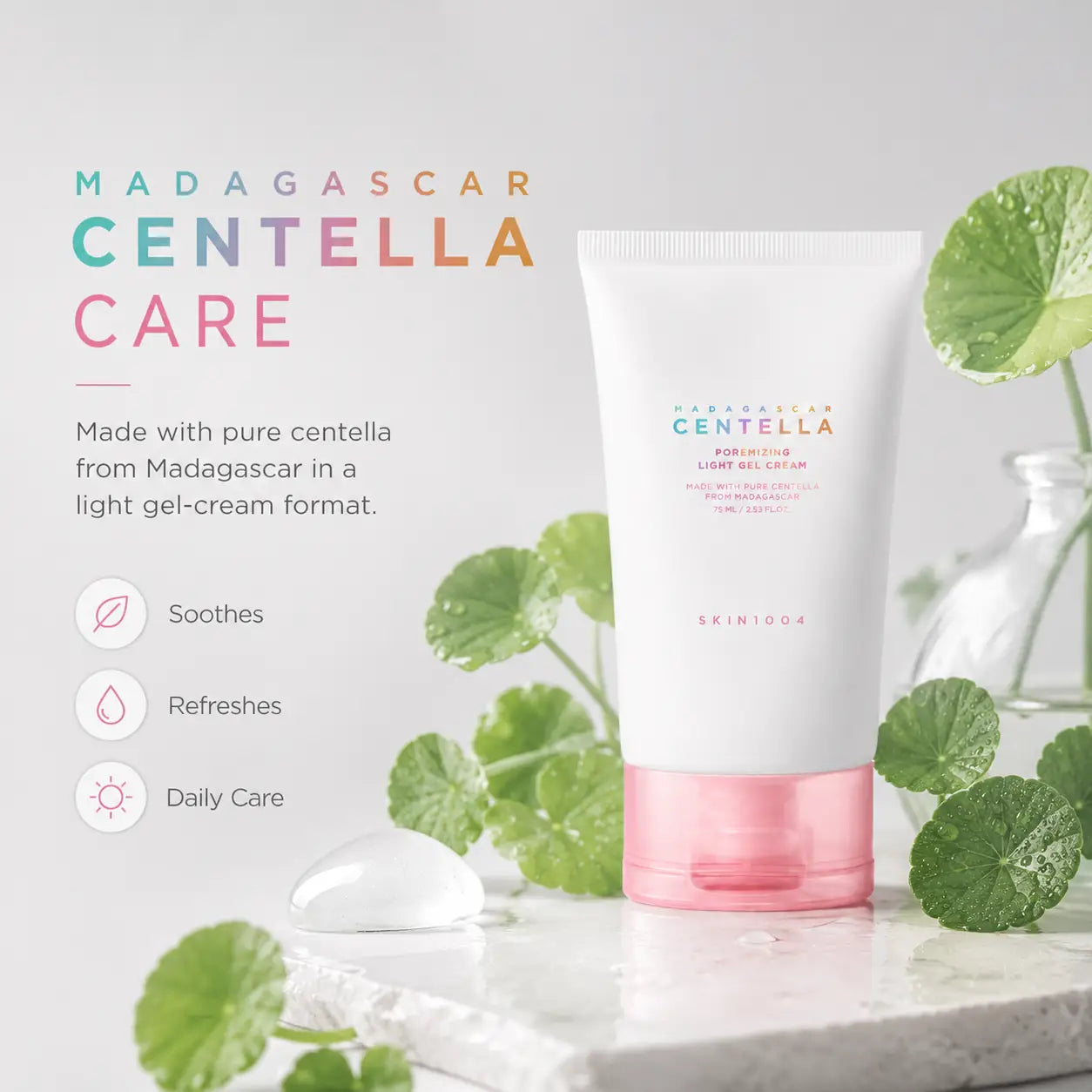 SKIN1004 Madagascar Centella Poremizing Light Gel Cream 75ml