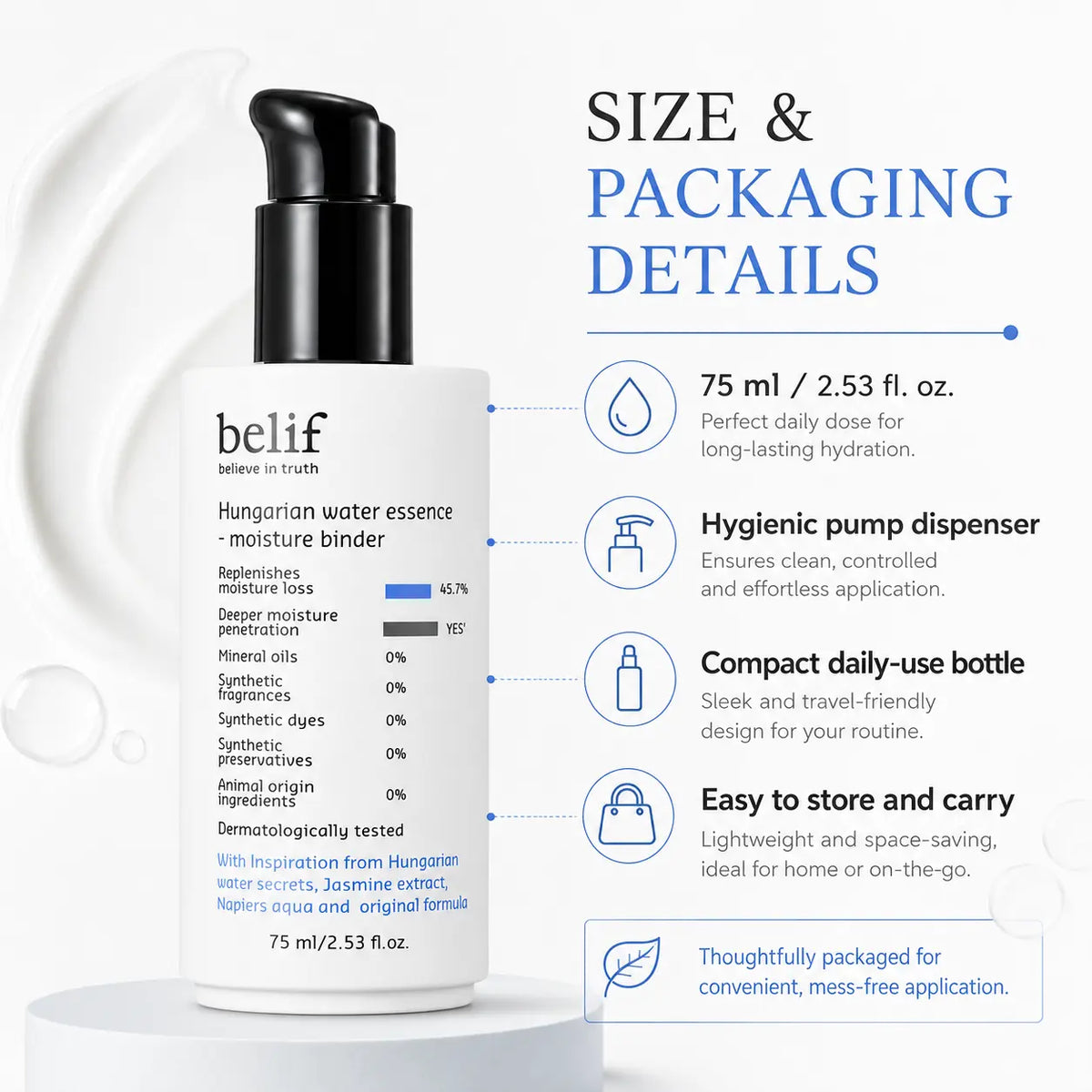 belif Hungarian Water Essence Moisture Binder 75ml