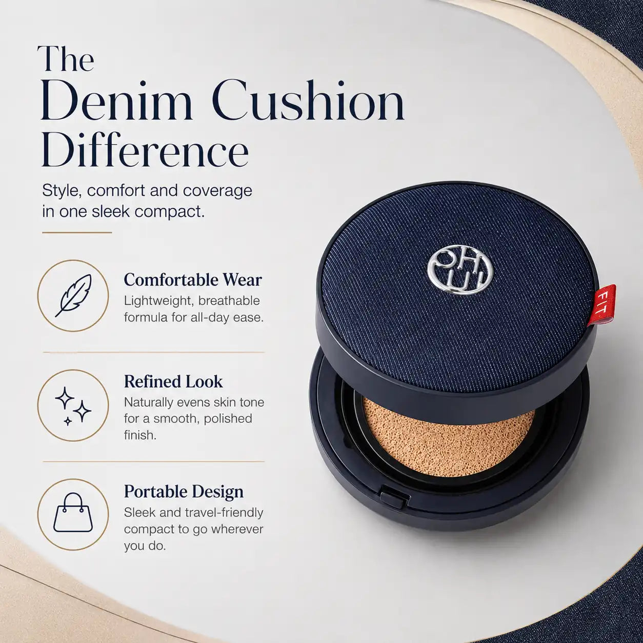 OHUI Ultimate Fit Longwear Jean Cushion compact open (view 9)