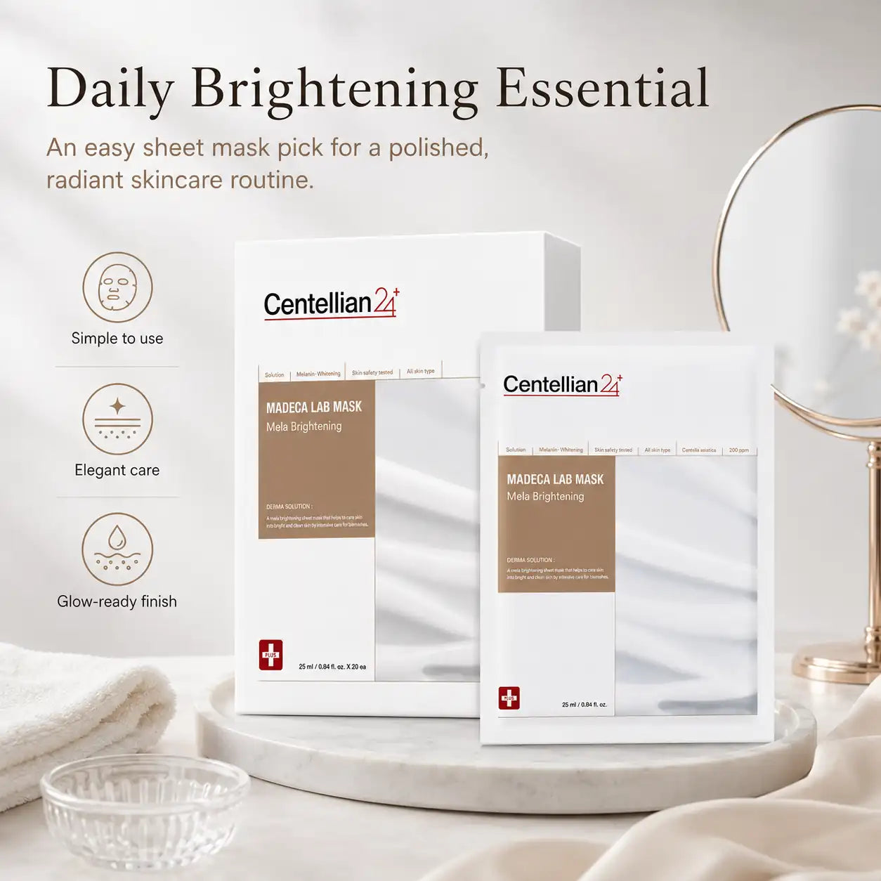 Centellian24 Madeca Lab Mask Mela Brightening 25ml 20pcs