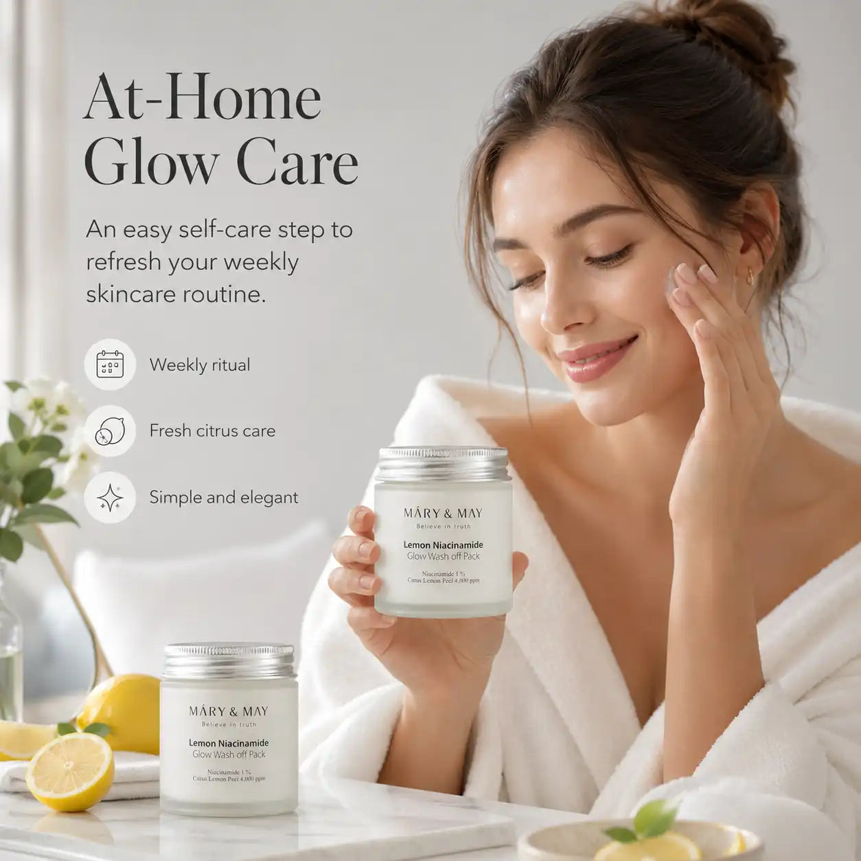 Mary&May Lemon Niacinamide Glow Wash Off Pack 125g