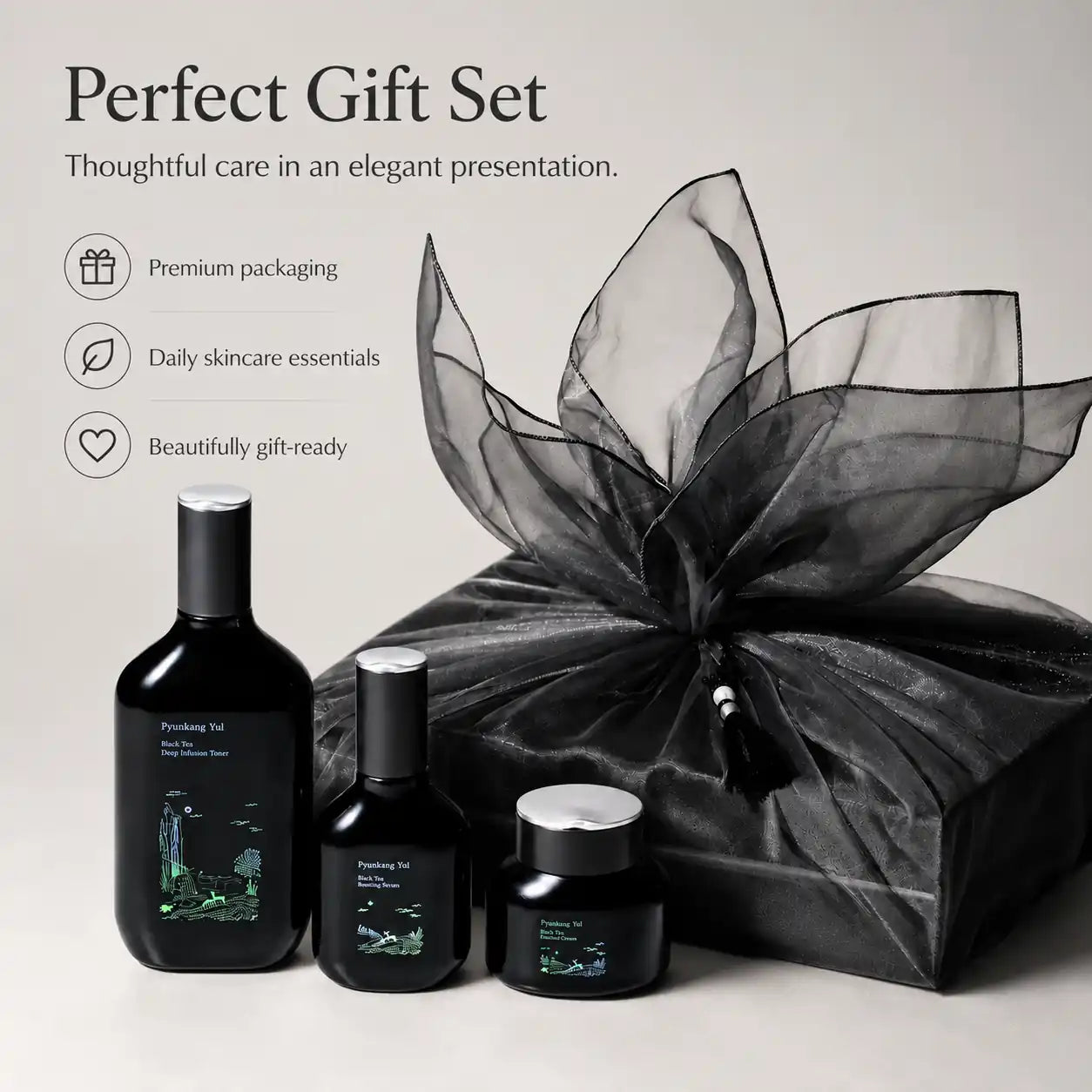 Pyunkang Yul Black Tea Line Gift Set 130ml 45ml 60ml